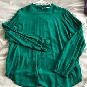 Classic green blouse